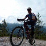 Christoph am steilen Anstieg