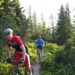 Tom und Christof am Trail von der Birgitzer Alm
